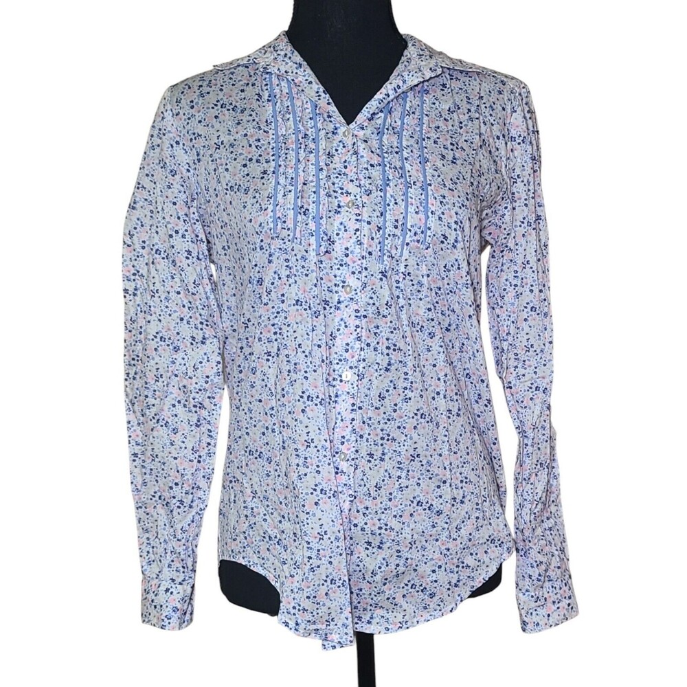 Victorias Secret The Mayfair Cotton Button Sleep Shirt Pajamas Women's Size XS